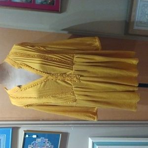 JMS yellow tunic top 2X 18/20